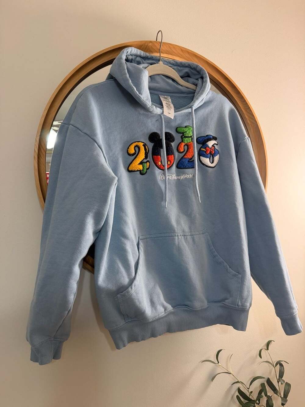 Disneyworld Light Blue 2026 Embroidered hoodie